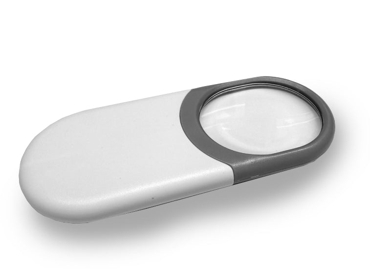 Flat Pocket Magnifier with LED 4 x