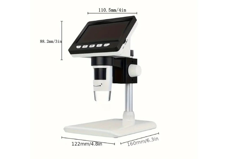 Mini Digital Microscope with 8 LEDs, 1080P HD, and 1000x Magnification