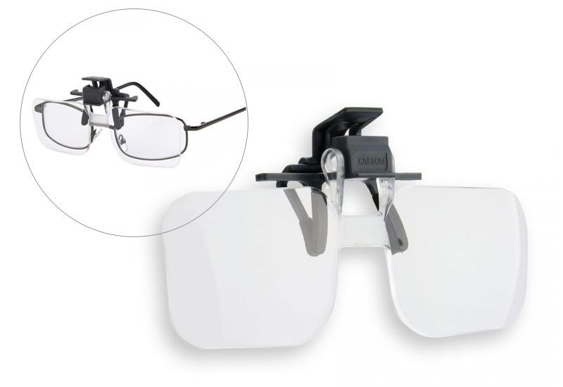 Clip-On Magnifier, Clip-On 1.5X 2.5X 3.5X Magnifier Hands-Free