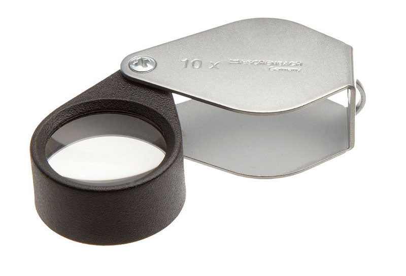 Folding Metal Loupe Magnifier 10x 18mm